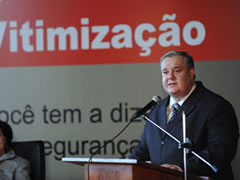 Ministro da Justiça na cerimônia de lançamento da pesquisa / Fabio Rodrigues Pozzebom / ABr