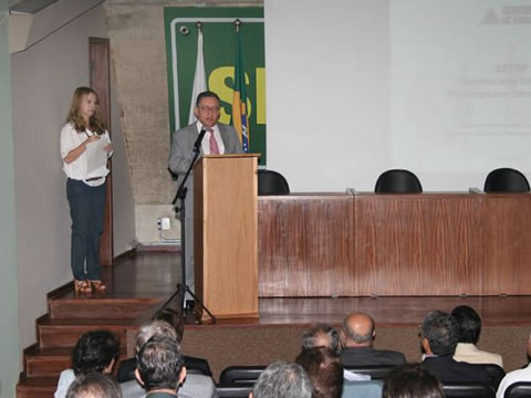 Subsecretário de Transportes da Setop, Fabrício Torres Sampaio, em pronunciamento durante a audiência