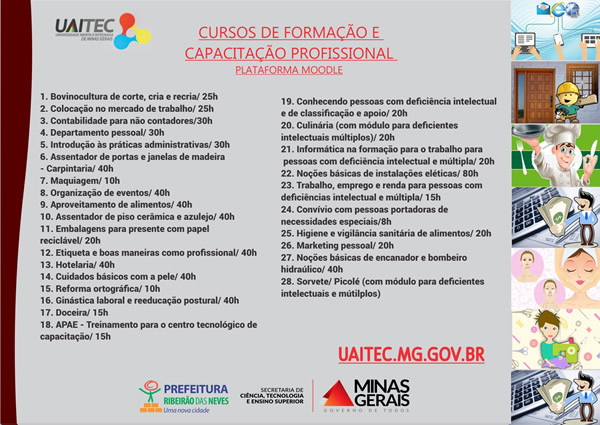 Uaitec Abre Inscrições Para Cursos Gratuitos De Qualificação Via Plataforma Online 5476